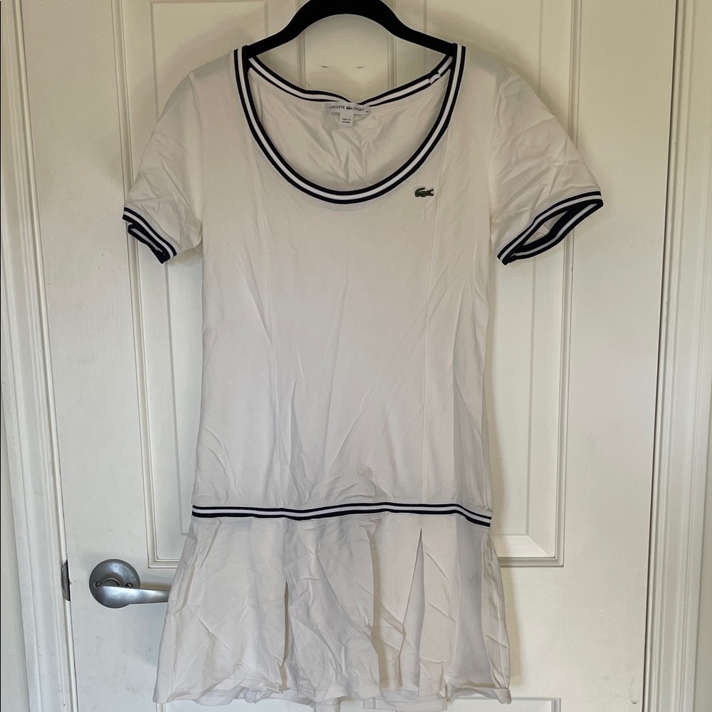 Lacoste White Dress with Black Accents